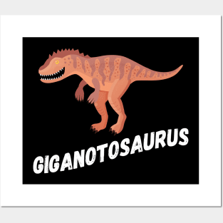 Fun Giganotosaurus Dinosaur Design Posters and Art